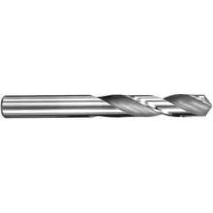 3.6 mm Dia. × 3.6 mm Shank × 20 mm Flute Length × 52 mm OAL, 3xD, 145°, TA, 2 Flute, External, Round Solid Carbide Drill - Exact Industrial Supply