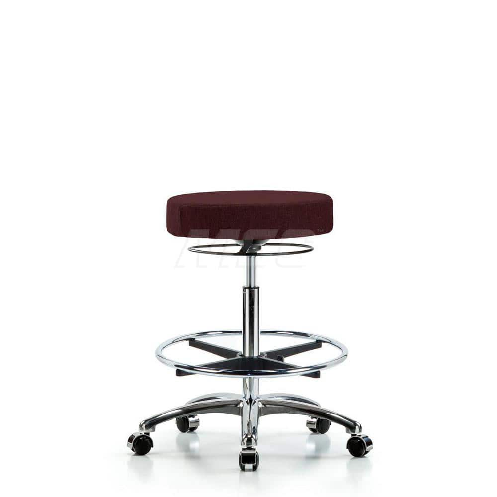 Adjustable Height Swivel Stool: Olefin, 25″ Seat Width, 25″ Seat Depth Round Height