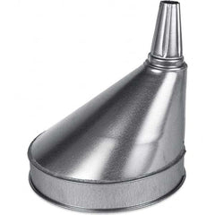 Funnel King - Oil Funnels & Can Oiler Accessories Type: Funnel Material: Galvanized Steel - Americas Industrial Supply