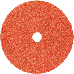 3M - 5" Diam, 7/8" Hole, 80+ Grit Ceramic Fiber Disc - Americas Industrial Supply