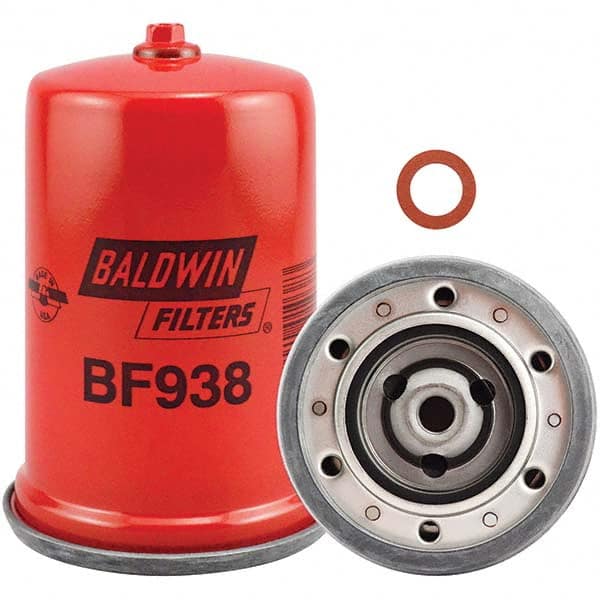 Baldwin Filters - 7/16 Thread 4-13/16" OAL x 3-7/16" OD Automotive Fuel Filter - Americas Industrial Supply