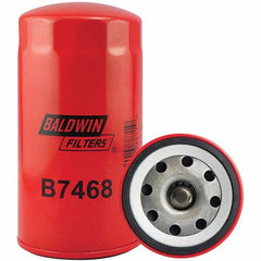 Baldwin Filters - 1-1/8 Thread 8-11/32" OAL x 4-3/8" OD Automotive Oil Filter - Americas Industrial Supply