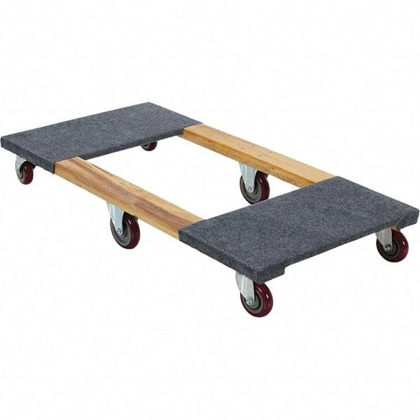 Vestil - 1,200 Lb Capacity Hardwood/Carpet Dolly - 48" Long x 24" Wide - Americas Industrial Supply