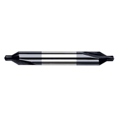 ‎#0 × 1-1/2″ OAL 60 Degree Carbide Combined Drill and Countersink AlTiN - Exact Industrial Supply