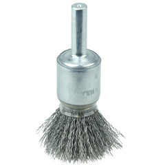 1/2″ Coated Cup Crimped Wire End Brush, .006″ Steel Fill - Americas Industrial Supply