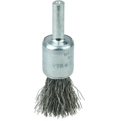 1/2″ Coated Cup Crimped Wire End Brush, .0104″ Steel Fill - Americas Industrial Supply
