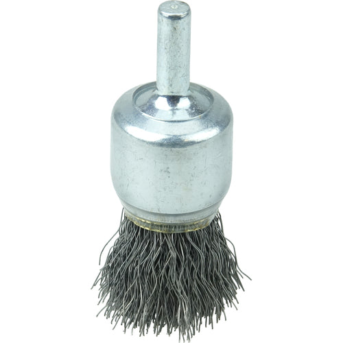 3/4″ Coated Cup Crimped Wire End Brush, .0104″ Steel Fill - Americas Industrial Supply