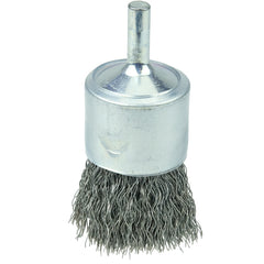 1″ Coated Cup Crimped Wire End Brush, .0104″ Steel Fill - Americas Industrial Supply