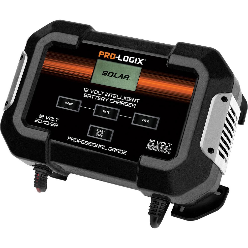 Automotive Battery Chargers & Jump Starters; Battery Charger Type: Bench Charger/Jumpstarter/Maintainer; Amperage Rating: 2; 20; 10; DC Output: 15 V; Overall Width: 13; Overall Height: 11 in; Overall Depth: 6.75 in; Cable Gauge: 12; Cable Length: 72.000