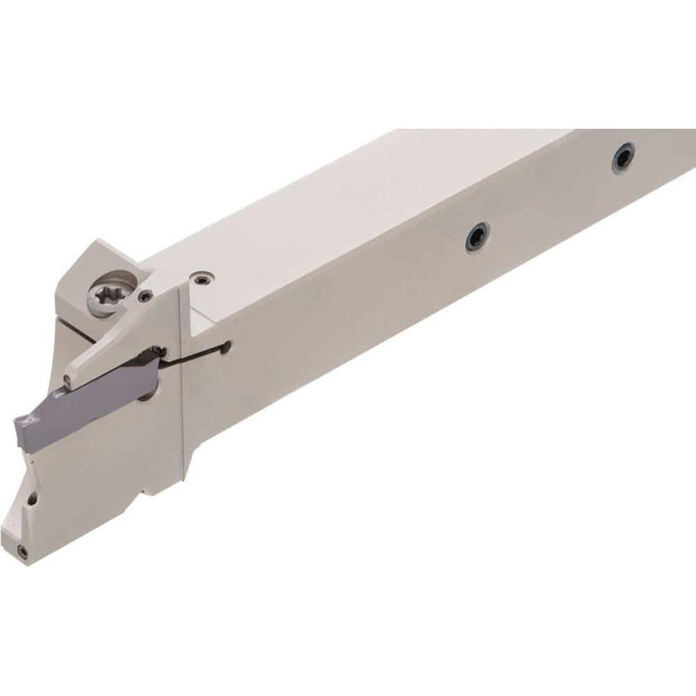 Indexable Grooving/Cut-Off Toolholders; Cutting Direction: Right Hand; Maximum Depth of Cut (Decimal Inch): 0.6300; Maximum Groove Width (Decimal Inch): 0.0980; Minimum Groove Width (Decimal Inch): 0.0590; Toolholder Style: JCTE; Tool Material: Steel; Ins