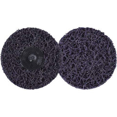 3M - 3" Extra Coarse Grade Silicon Carbide Deburring Disc - Hook & Loop Connection, Purple, 15,000 Max RPM - Americas Industrial Supply