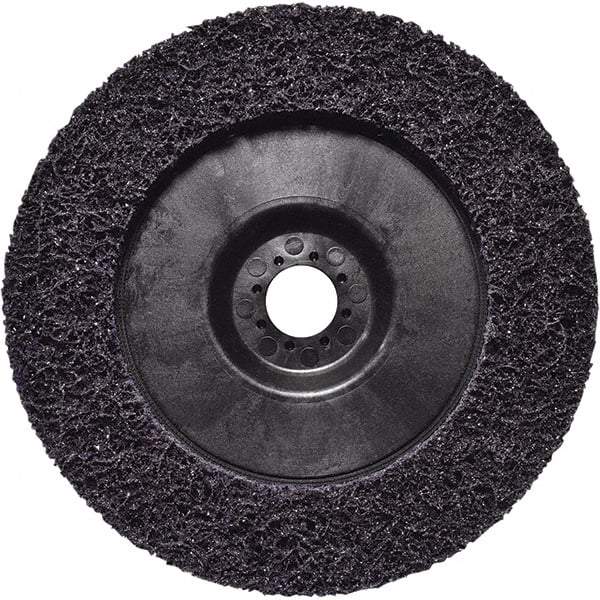 3M - 7" Extra Coarse Grade Silicon Carbide Deburring Disc - 7/8" Center Hole, Quick Change Connection, Purple, 8,600 Max RPM - Americas Industrial Supply
