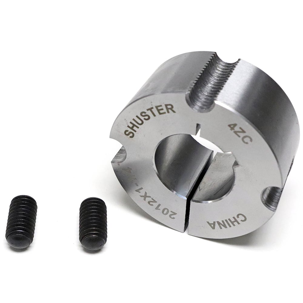 Shuster - 1/2" Bore, 1/8" Keyway Width x 1/16" Keyway Depth, Tapered Lock Sprocket Bushing - Exact Industrial Supply