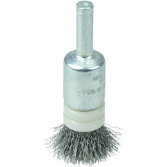 1/2″ Banded Crimped Wire End Brush, .006″ Steel Fill - Americas Industrial Supply