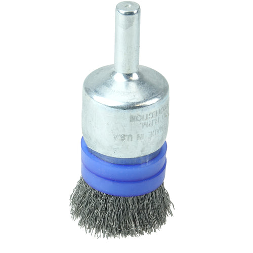 3/4″ Banded Crimped Wire End Brush, .006″ Steel Fill - Americas Industrial Supply