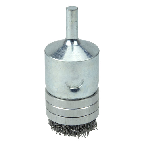 1″ Banded Crimped Wire End Brush, .0104″ Steel Fill - Americas Industrial Supply