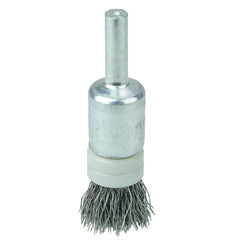 1/2″ Banded Crimped Wire End Brush, .006″ Stainless Steel Fill - Americas Industrial Supply