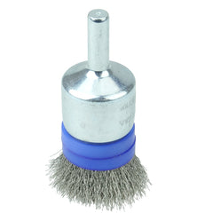 3/4″ Banded Crimped Wire End Brush, .006″ Stainless Steel Fill - Americas Industrial Supply