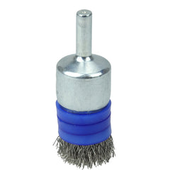 3/4″ Banded Crimped Wire End Brush, .0104″ Stainless Steel Fill - Americas Industrial Supply