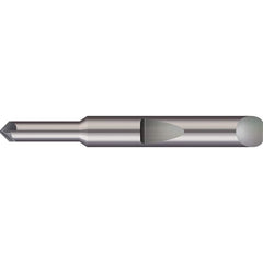 Micro 100 - 3/16" Diam 82°/98° 3-Flute Single End Solid Carbide Chamfer Mill - Exact Industrial Supply