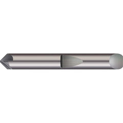 Micro 100 - 5/16" Diam 120°/60° 6-Flute Single End Solid Carbide Chamfer Mill - Exact Industrial Supply
