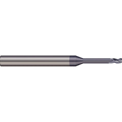 Micro 100 - Corner Radius & Corner Chamfer End Mills; Mill Diameter (Decimal Inch): 0.0300 ; End Type: Corner Radius ; Corner Radius (Decimal Inch): 0.0050 ; Number of Flutes: 2 ; Material: Solid Carbide ; Finish/Coating: nACRo - Exact Industrial Supply