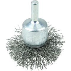 2″ Circular Flared Crimped Wire End Brush, .014″ Steel Fill - Americas Industrial Supply