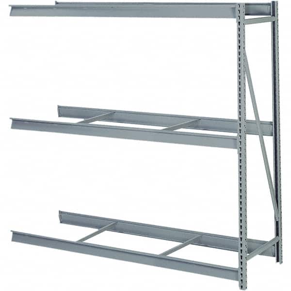 Lyon - 3 Shelf Add-On No Deck Steel Shelving - 10,000 Lb Capacity, 60" Wide x 72" High x 36" Deep, Dove Gray - Americas Industrial Supply