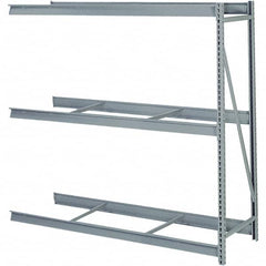 Lyon - 3 Shelf Add-On No Deck Open Steel Shelving - 10,000 Lb Capacity, 96" Wide x 72" High x 36" Deep, Dove Gray - Americas Industrial Supply