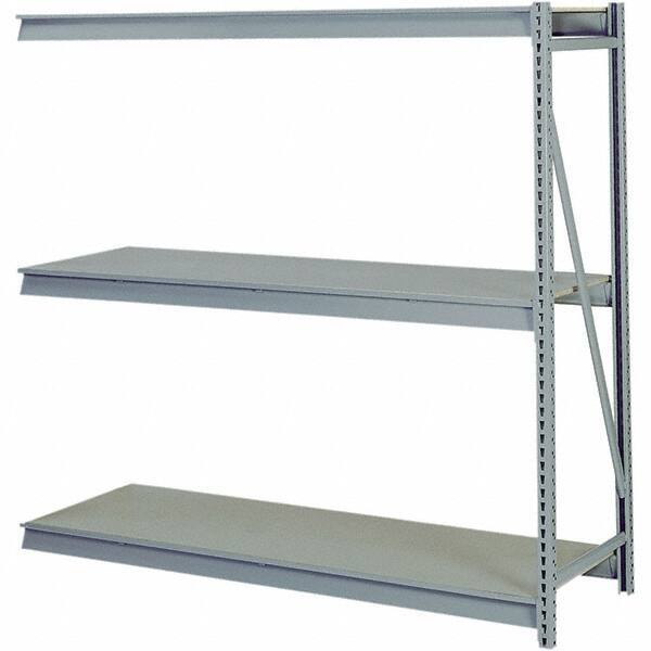 Lyon - 3 Shelf Add-On Particle Board Steel Shelving - 10,000 Lb Capacity, 96" Wide x 72" High x 36" Deep, Dove Gray - Americas Industrial Supply