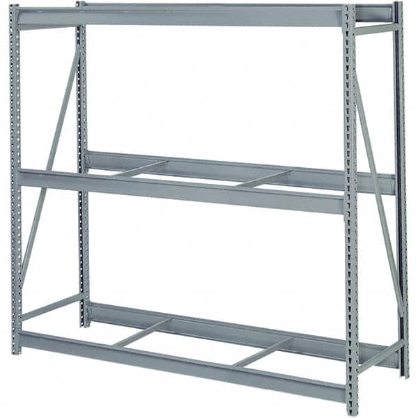 Lyon - 3 Shelf Starter No Deck Steel Shelving - 10,000 Lb Capacity, 72" Wide x 84" High x 36" Deep, Dove Gray - Americas Industrial Supply