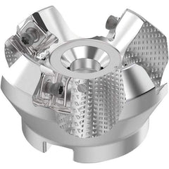 Seco - 2" Cut Diam, 3/4" Arbor Hole, 0.236" Max Depth of Cut, 48° Indexable Chamfer & Angle Face Mill - 4 Inserts, SN.. Insert, Right Hand Cut, 4 Flutes, Through Coolant, Series R220.54 - Americas Industrial Supply