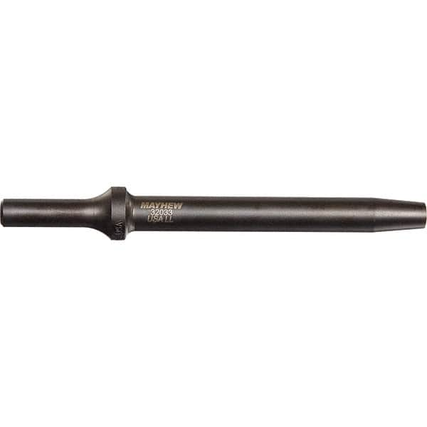 Mayhew - 3/16" Head Width, 6" OAL, Rivet Cutter Chisel - Round Drive, Round Shank, Steel - Americas Industrial Supply