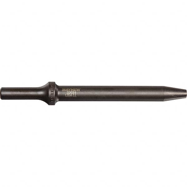 Mayhew - 1/8" Head Width, 6" OAL, Rivet Cutter Chisel - Round Drive, Round Shank, Steel - Americas Industrial Supply