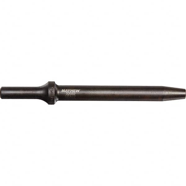 Mayhew - 5/32" Head Width, 6" OAL, Rivet Cutter Chisel - Round Drive, Round Shank, Steel - Americas Industrial Supply