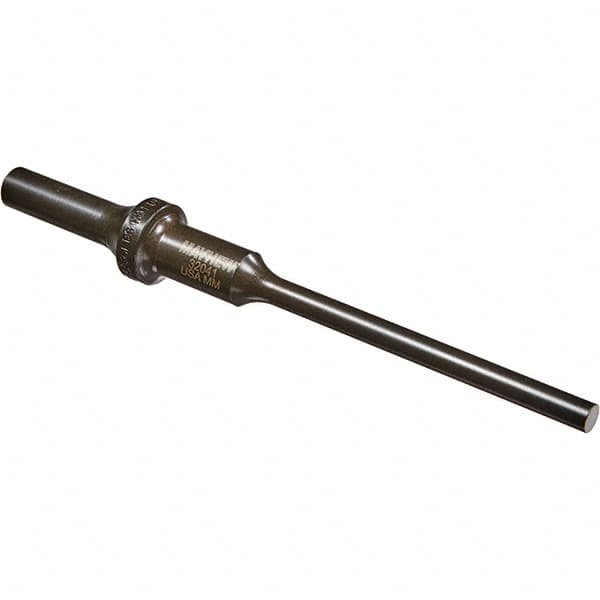 Mayhew - 1/4" Head Width, 6" OAL, Roll Pin Punch - Round Drive, Round Shank, Steel - Americas Industrial Supply