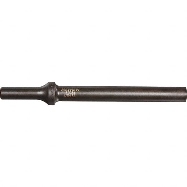 Mayhew - 1/4" Head Width, 6" OAL, Rivet Cutter Chisel - Round Drive, Round Shank, Steel - Americas Industrial Supply