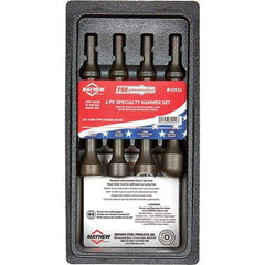 Mayhew - 1" Head Width, 6" OAL, Specialty Hammer Set - Round Drive, Round Shank, Steel - Americas Industrial Supply