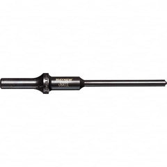 Mayhew - 1/4" Head Width, 6" OAL, Roll Pin Punch - Round Drive, Round Shank, Steel - Americas Industrial Supply