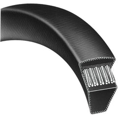 Bando - Section A, 1/2" Wide, 118" Outside Length, Timing Belt - Neoprene Rubber, Black, Variable Speed, No. A116 - Americas Industrial Supply