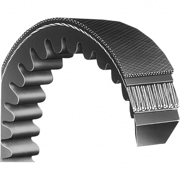 Bando - Section B, 3-3/4" Wide, 107" Outside Length, V-Belt - Neoprene Rubber, Black, Classic Banded, No. B103 - Americas Industrial Supply