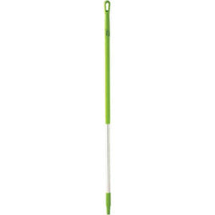 Vikan - 51 x 1-1/4" Aluminum Squeegee Handle - European Threaded Connection, Green - Americas Industrial Supply