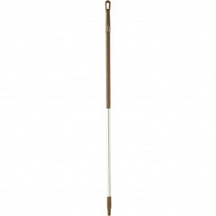 Vikan - 59 x 1-1/4" Aluminum Squeegee Handle - European Threaded Connection, Brown - Americas Industrial Supply