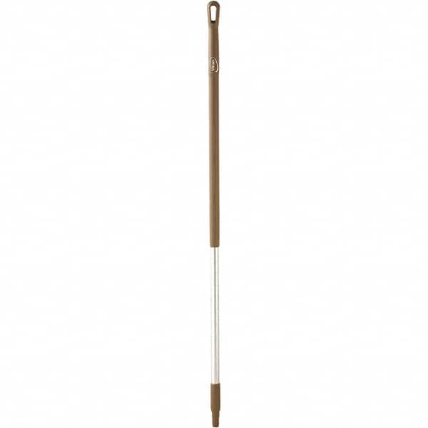 Vikan - 51 x 1-1/4" Aluminum Squeegee Handle - European Threaded Connection, Brown - Americas Industrial Supply