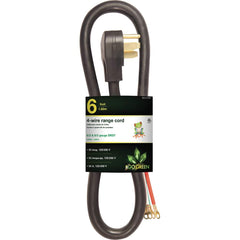 GoGreen Power - Power Cords; Cord Type: Replacement Cord ; Overall Length (Feet): 6 ; Cord Color: Brown ; Amperage: 50 ; Voltage: 250 ; Wire Gauge/Number of Conductors: 6/2 & 8/2 - Exact Industrial Supply