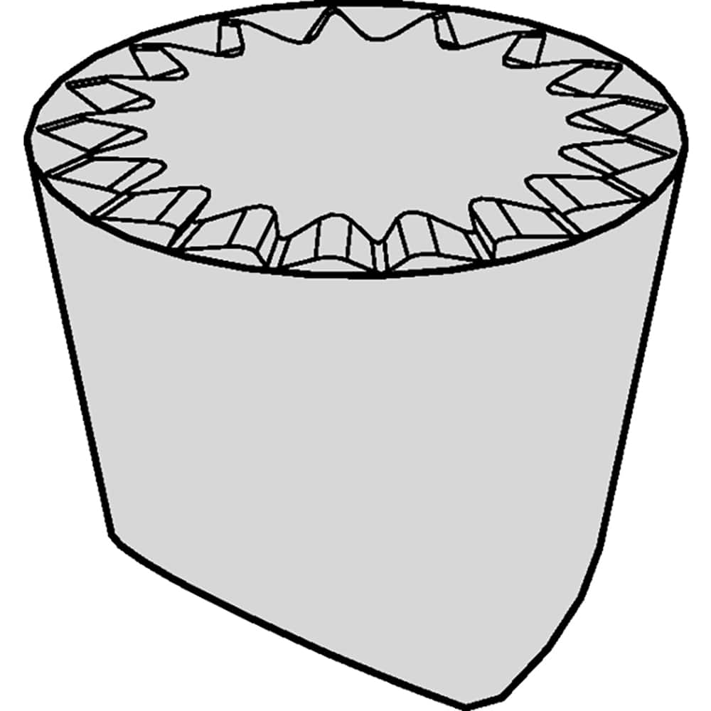 RPGV23MP KCS10B Carbide Turning Insert AlTiN Finish, 1/4″ Inscribed Circle, 0″ Corner Radius, 0.1882″ Thick, Round
