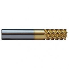 1/4 TuffCut SS 6 Fl High Helix TiN Coated Non-Center Cutting End Mill - Americas Industrial Supply