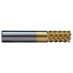 7/16 TuffCut SS 6 Fl High Helix TiN Coated Non-Center Cutting End Mill - Americas Industrial Supply