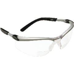 ‎3M BX Reader Protective Eyewear 11374-00000-20 Clear Lens Silver Frame +1.5 Diopter - Americas Industrial Supply
