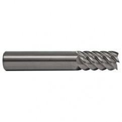 1/8 TuffCut SS 6 Fl High Helix TiN Coated Non-Center Cutting End Mill - Americas Industrial Supply